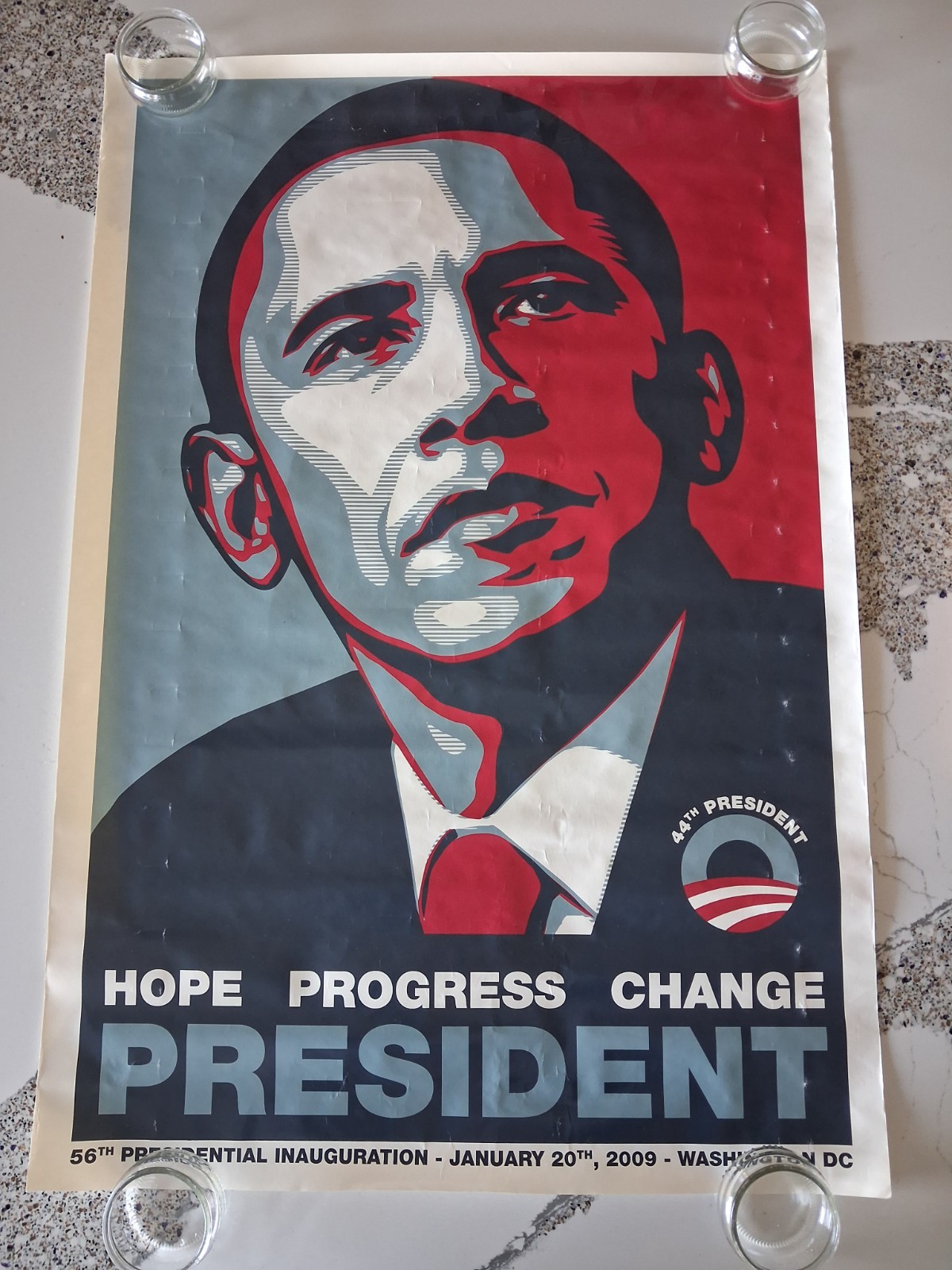 PRESIDENT BARACK OBAMA PRESIDENT 56TH PRESIDENTIAL INANUGURATION POSTER