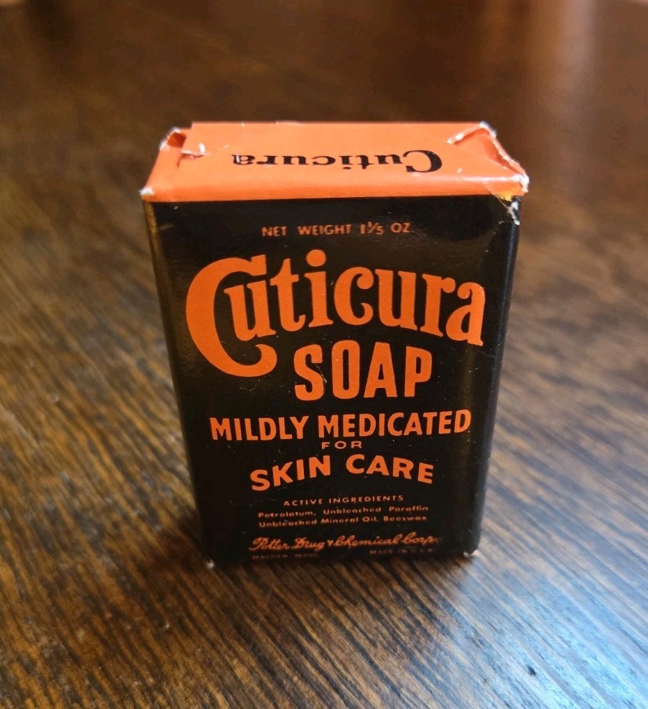 Vintage Cuticura Soap-net weight 1 1/5 ounce, 1.5\
