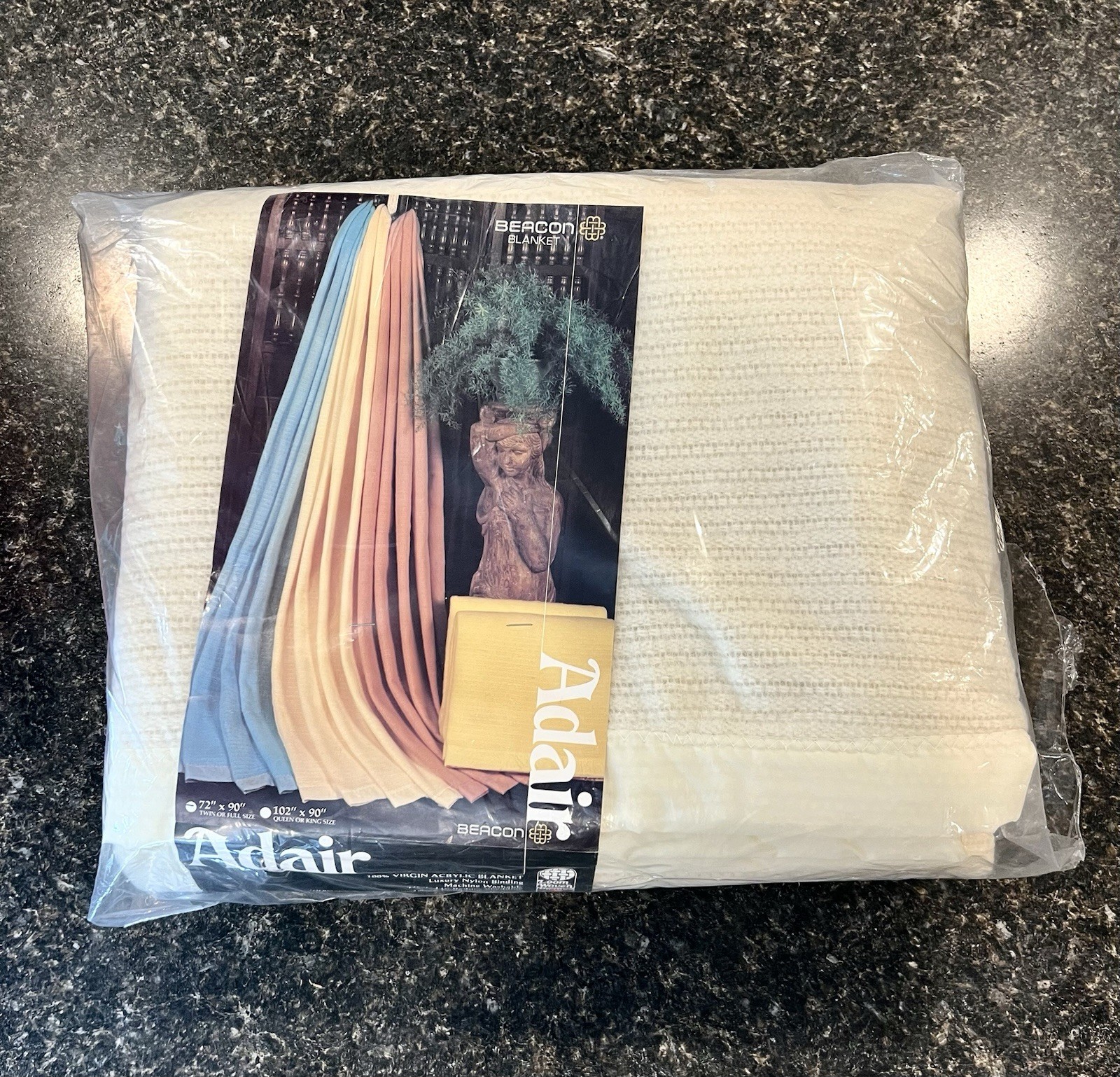 Vtg Yellow BEACON Adair 100% Acrylic Blanket 72”x 90” Twin or Full Size NOS Vtg Yellow BEACON Adair 100% Acrylic Blanket 72”x 90” Twin or Full Size NOS