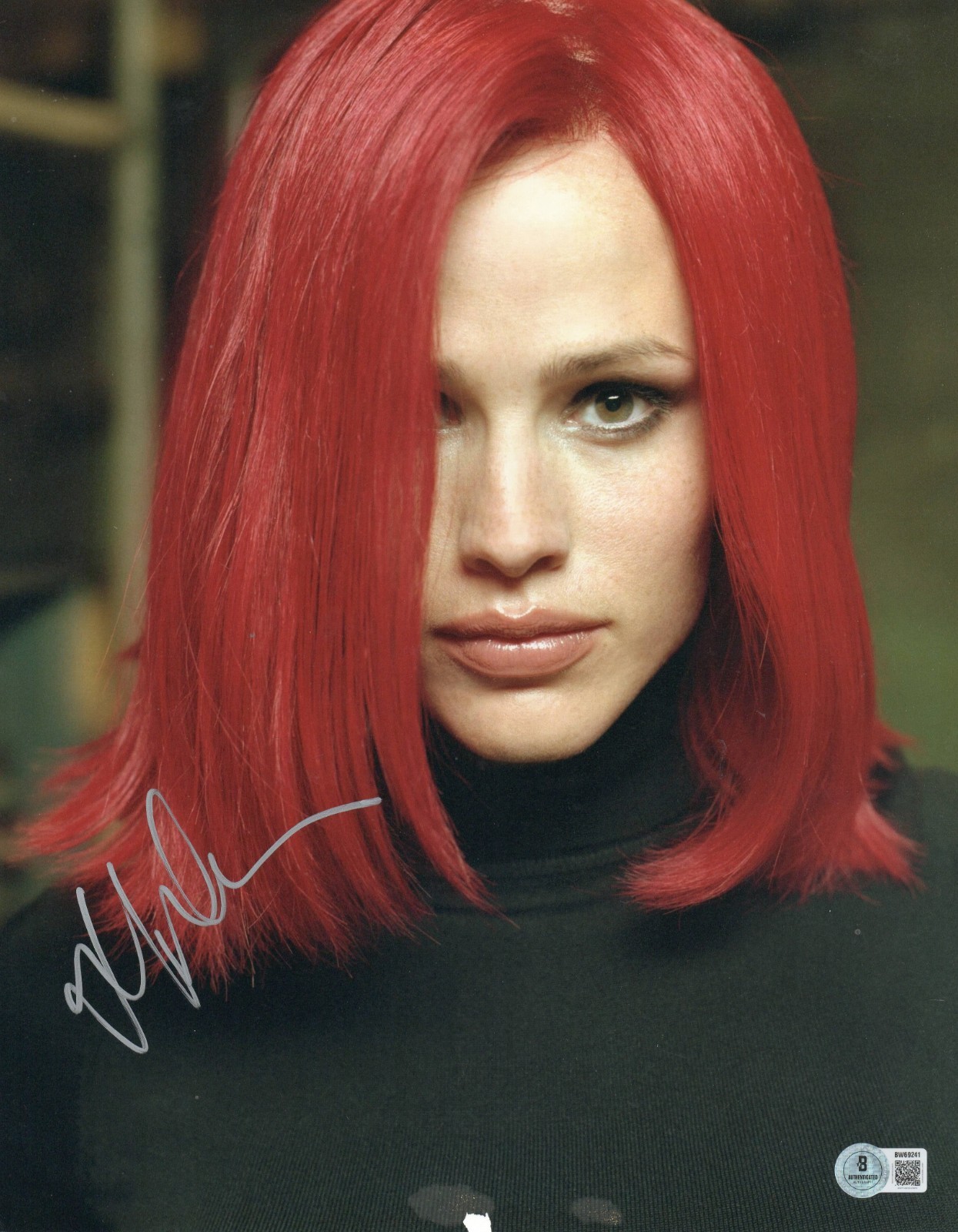 Jennifer Garner Signed Autograph Alias 11X14 PHOTO Beckett BAS Sydney Bristow