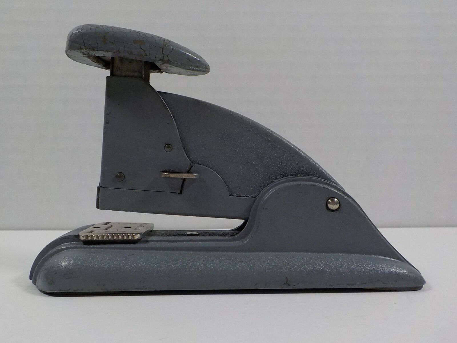 Vintage 1950's Swingline Speed Fastener No.3 Grey Art Deco Stapler~Tested