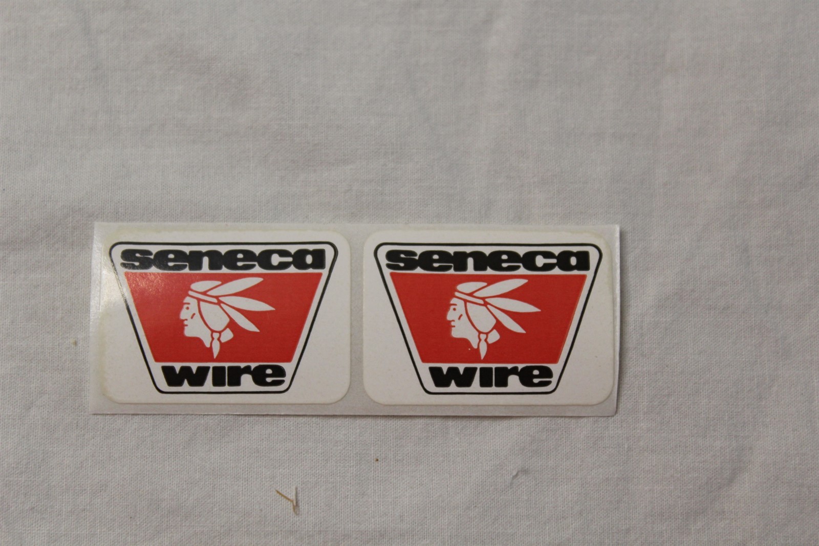  Sticker  Decal Label Advertising Seneca Wire x2 Collectible