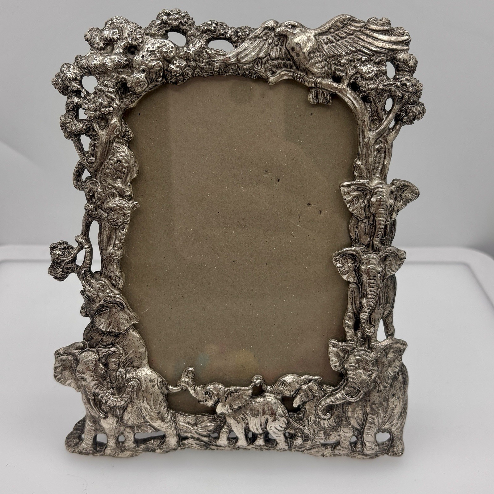 ARTHUR COURT PICTURE FRAME JUNGLE ANIMALS Elephants 1995 6