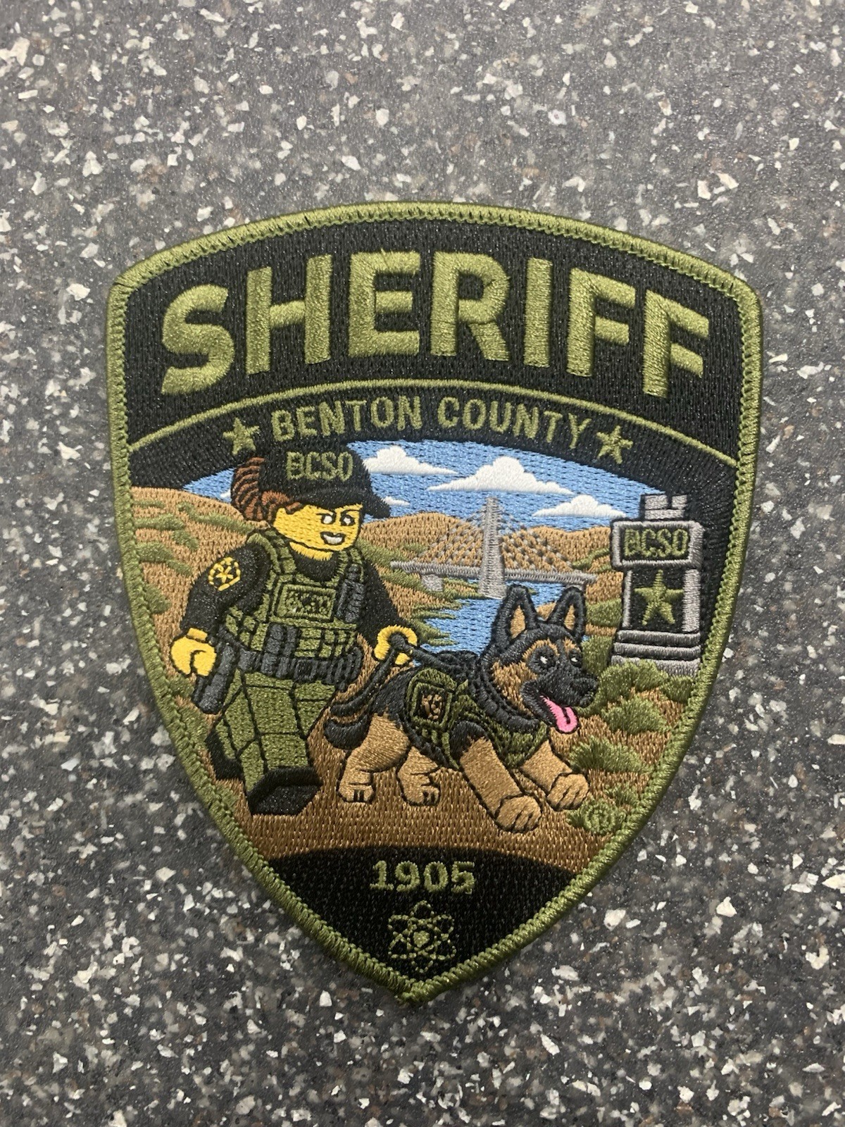 2026 Benton County Washington Sheriff’s Office K9 “Sir Edward” Lego Patch