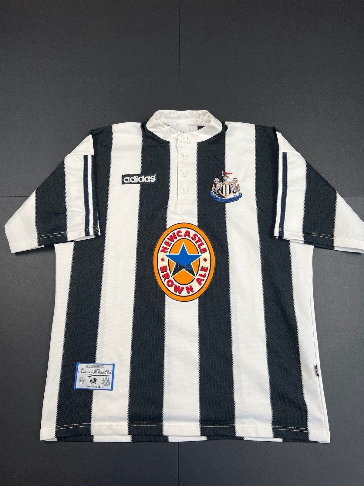 Authentic Original Adidas Newcastle 1995/1996 Home Shirt Men Large L (1988)