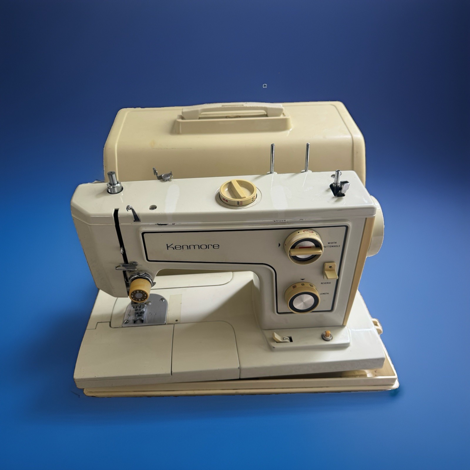 Vintage Kenmore 148.15600 Sewing Machine Made in Japan w/ Hard Case Untested