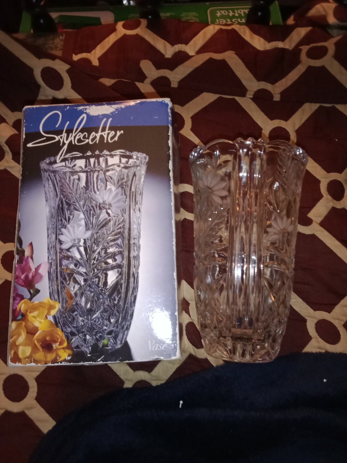 Vase Stylesetter 24% Full Lead Crystal Style 302808 Margaret  7” Tall New in Box