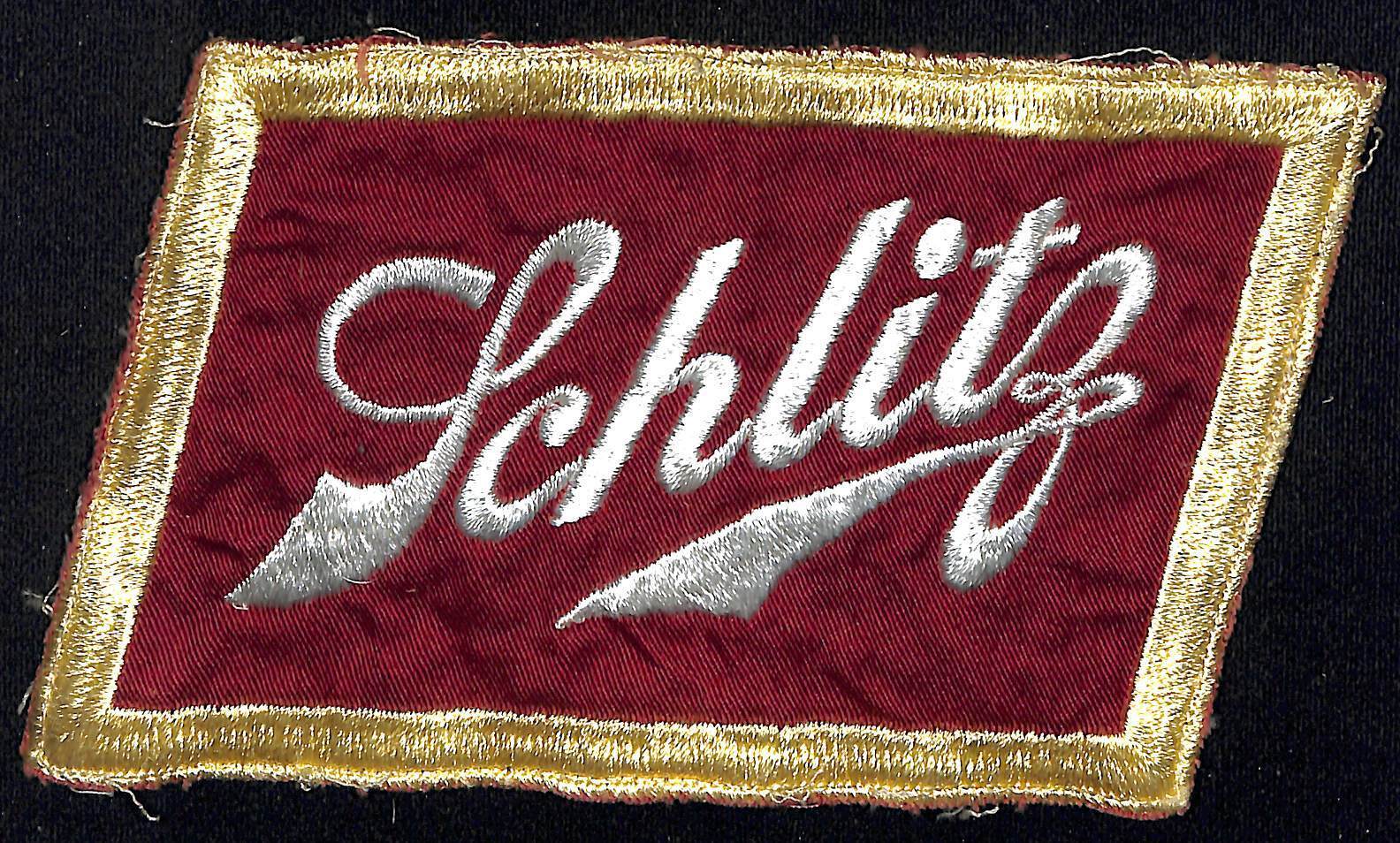 Schlitz Beer Embroidered Jacket / Back Patch-- Large c1960\'s-70\'s 