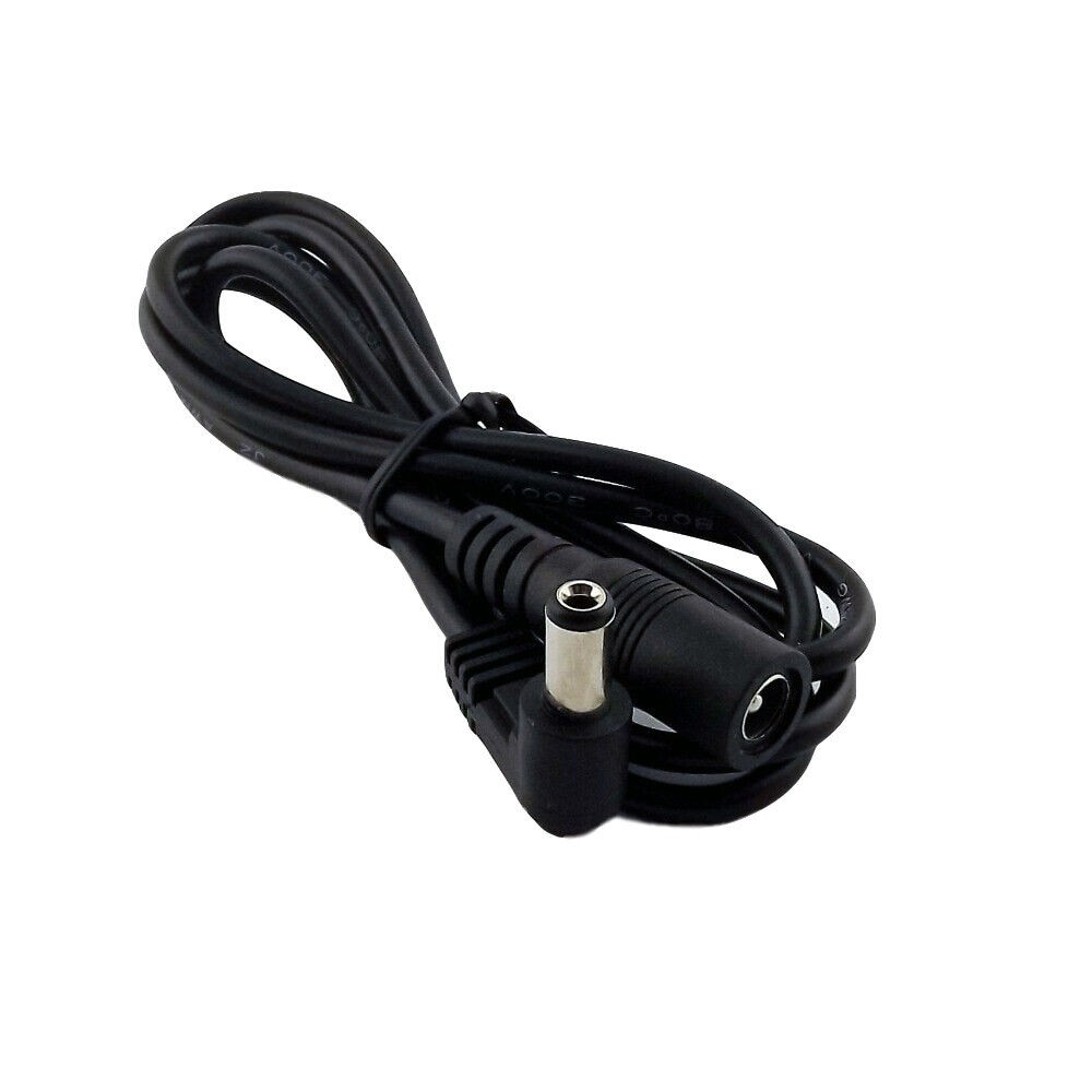1x DC Power Right Angle Adapter Extension Cable 5.5mm x 2.1mm Barrel Plug 1m/3ft