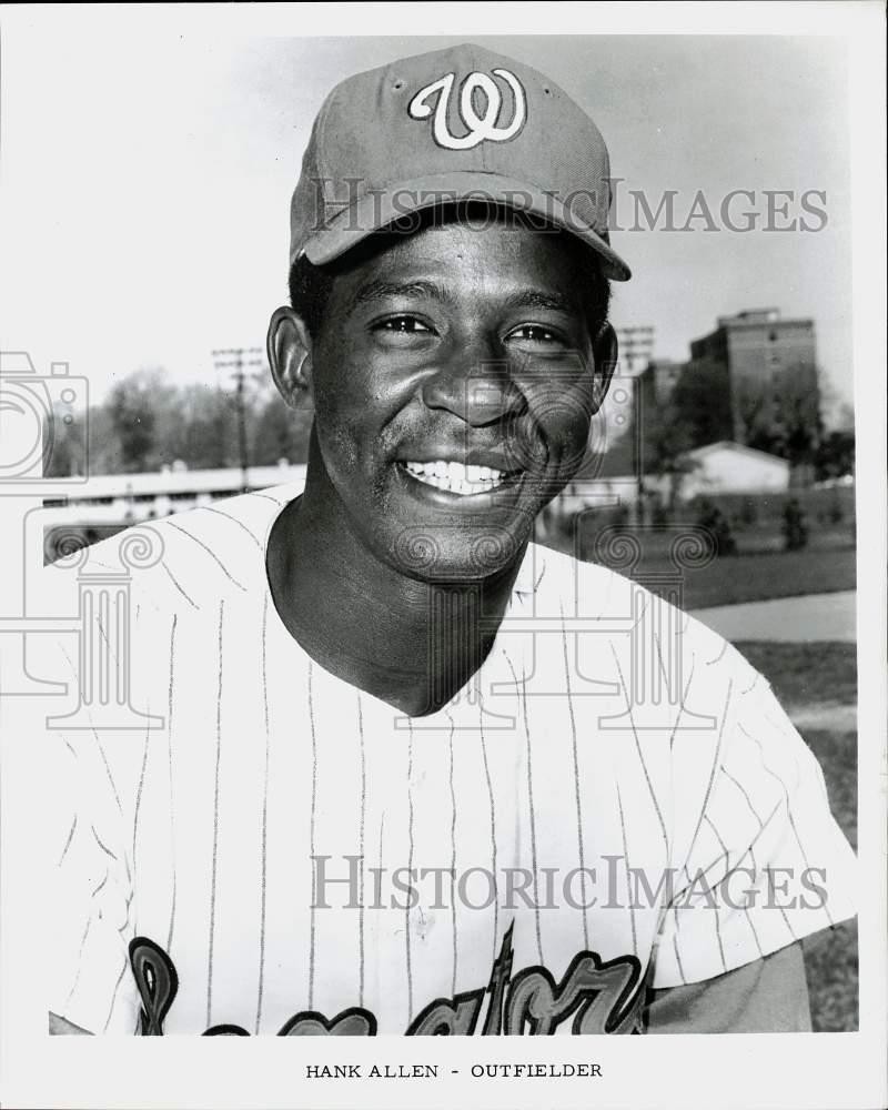 1968 Press Photo Washington Senators baseball player Hank Allen, outfielder