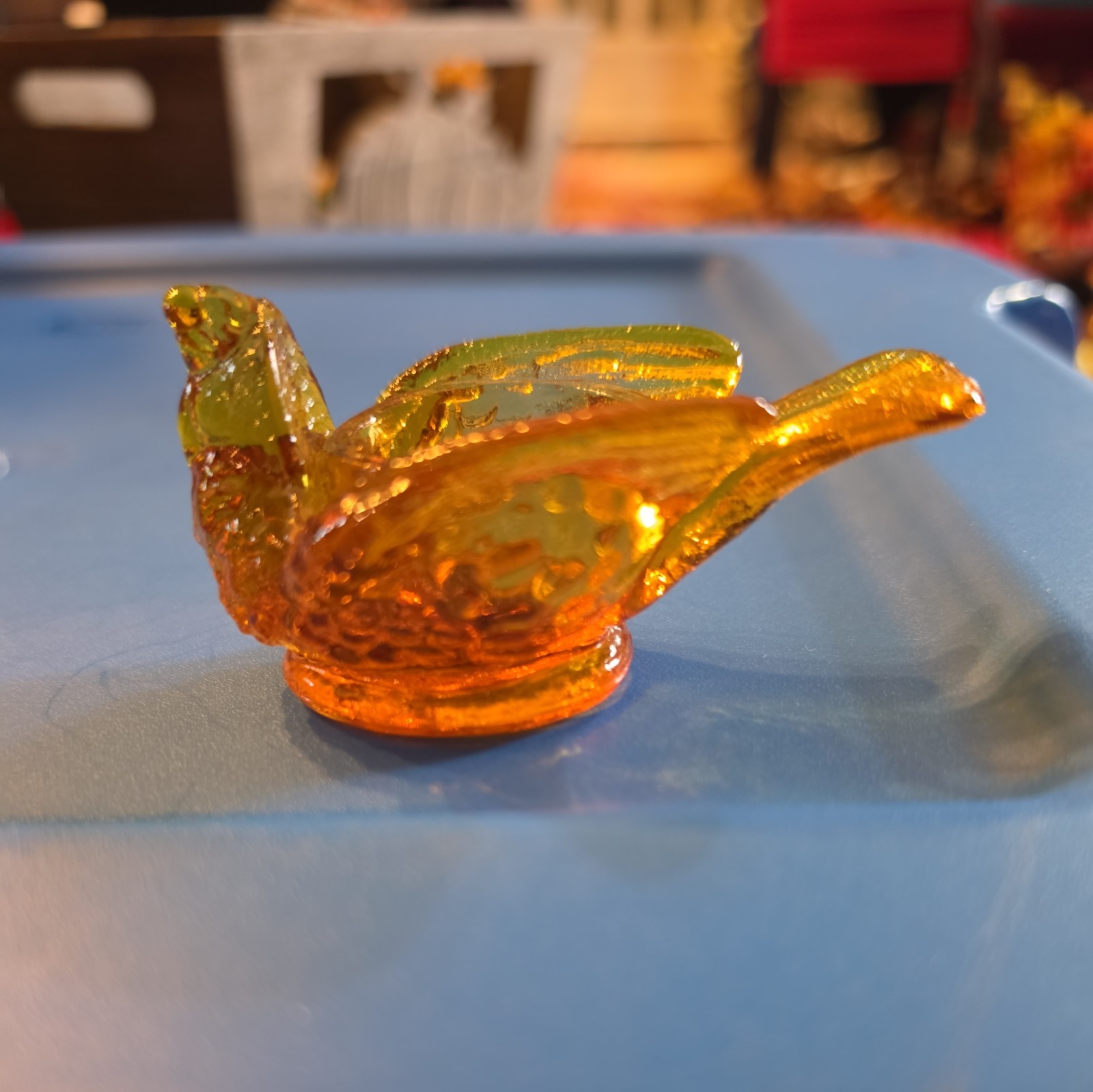 Vintage DEGENHART or Mckee (?) Golden Bird  salt  cellar. Mint. approx 3