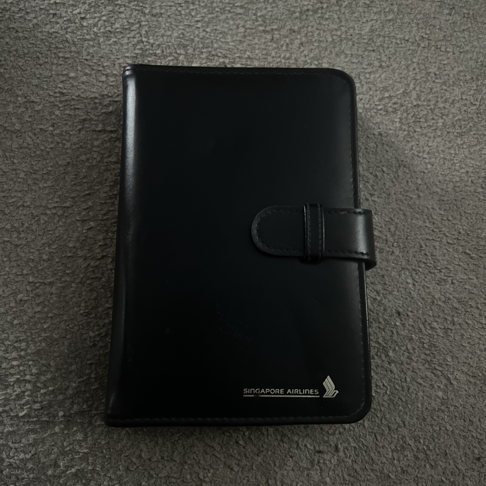 RARE 1980s Singapore Airlines Black Filofax Diary with Planner Binder 89  91  96