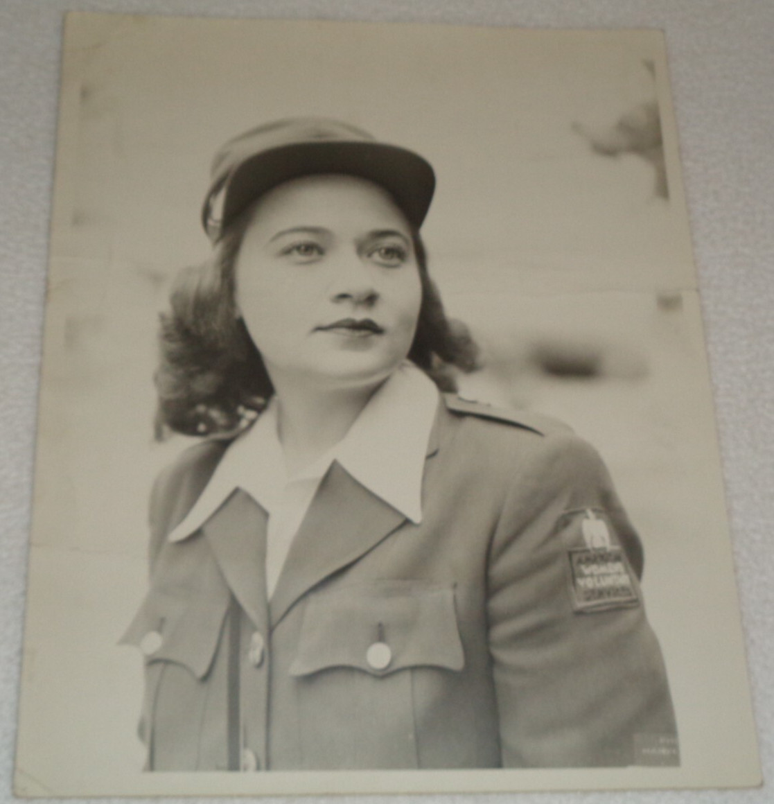 American Women's Voluntary Services AWVS Woman Volunteer Original WWII Photo
