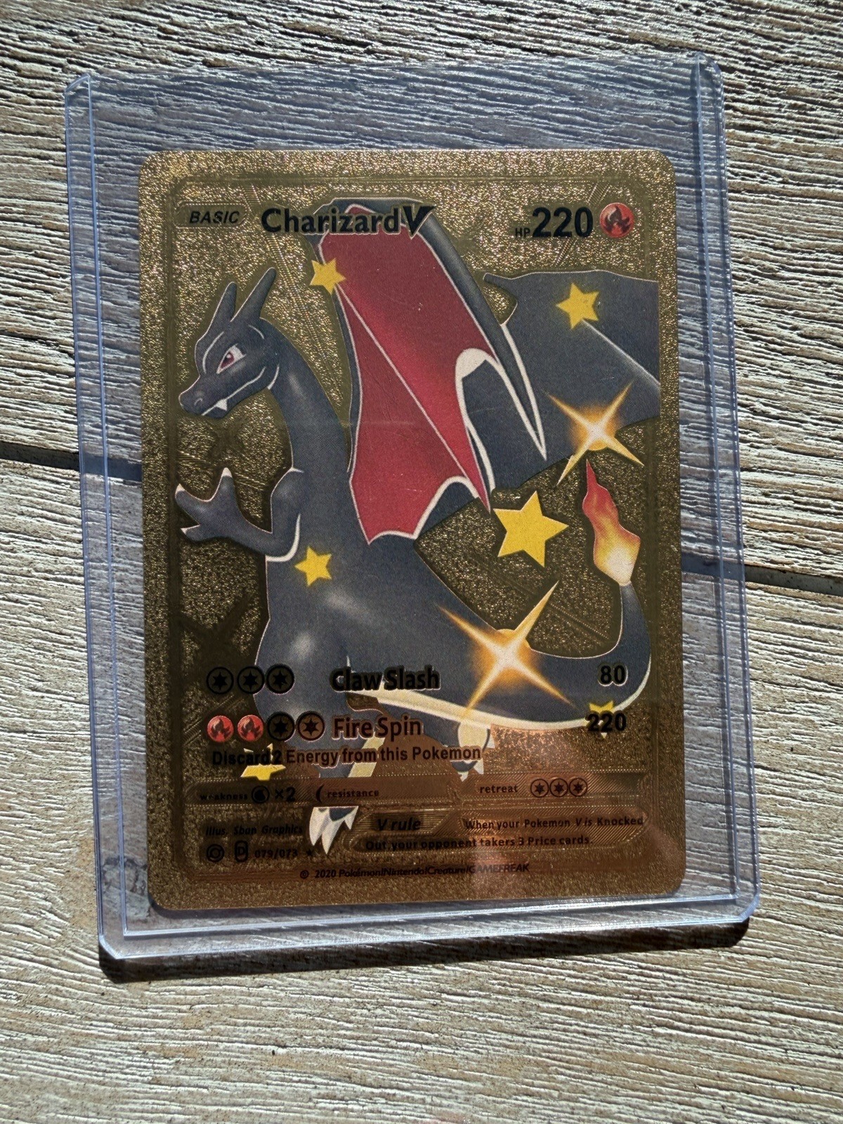 Gold Charizard V Pokémon Card Gold Charizard V Pokémon Card