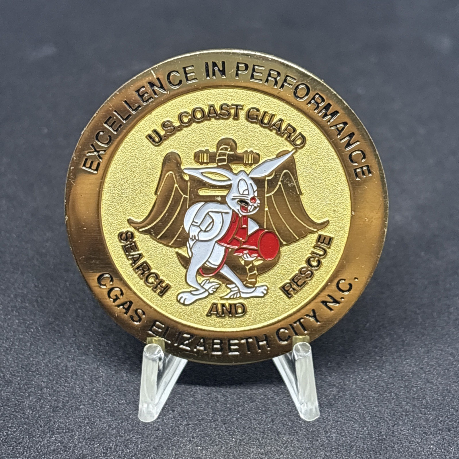 USCG SEARCH AND RESCUE CGAS ELIZABETH CITY, N.C CHALLENGE COIN USCG SEARCH AND RESCUE CGAS ELIZABETH CITY, N.C CHALLENGE COIN