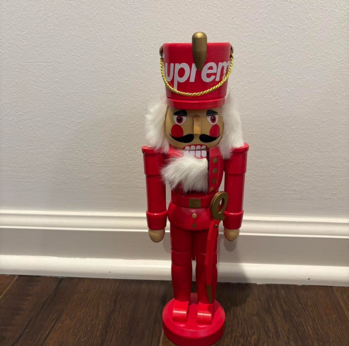 Supreme Wooden Nutcracker Red FW19