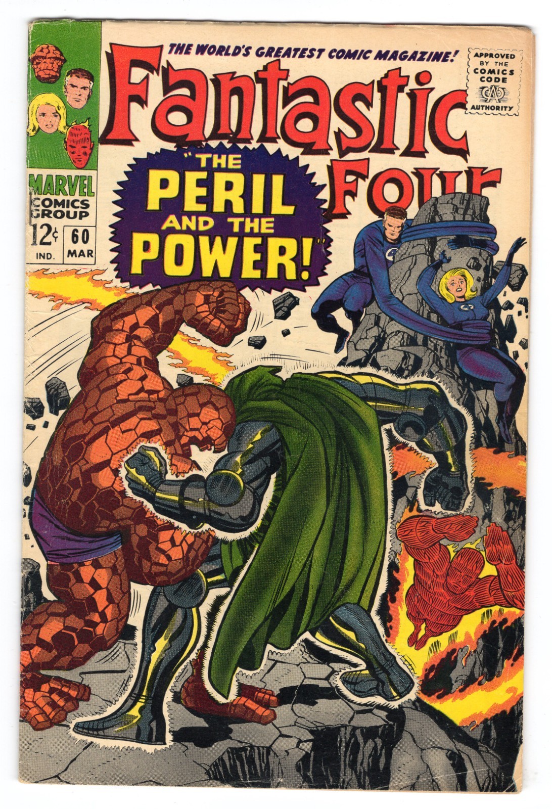 Fantastic Four 60 1967 Marvel Comics VG/F 5.0 Silver Surfer Doctor Doom Thing