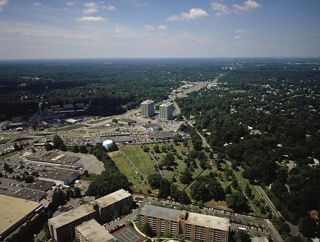 Photo:Northern Virginia VA Washington DC Suburbs Aerial View 1980s 1990s