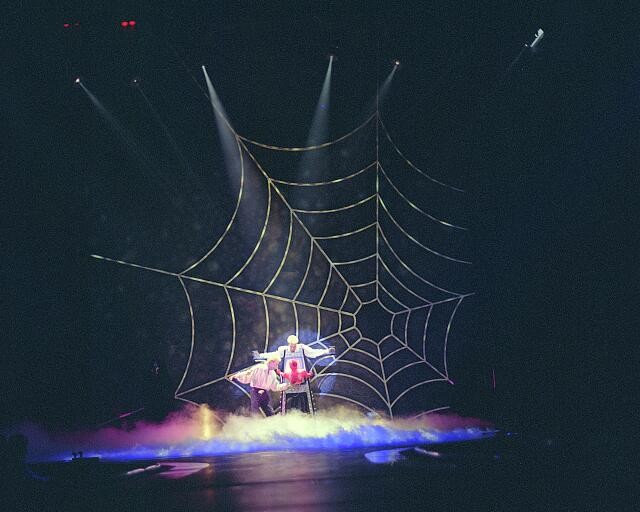 Las Vegas Nevada Siegfried and Roy 1980s Mirage Hotel Onstage Spider Web
