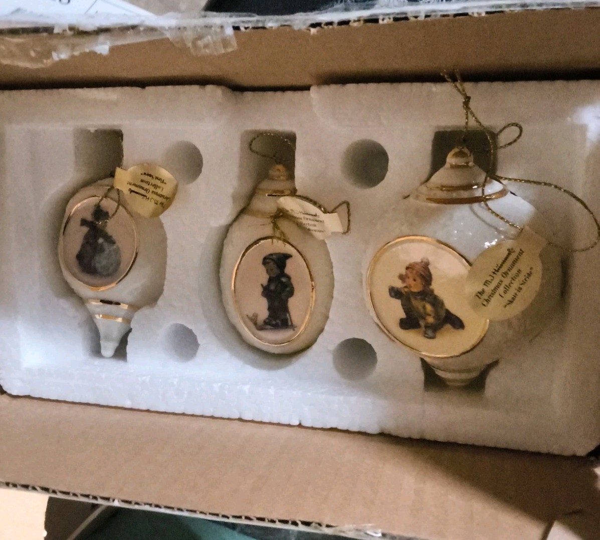 The Danbury Mint M.J. Hummel Christmas Ornament Collection *RARE* Set Of 3 The Danbury Mint M.J. Hummel Christmas Ornament Collection *RARE* Set Of 3