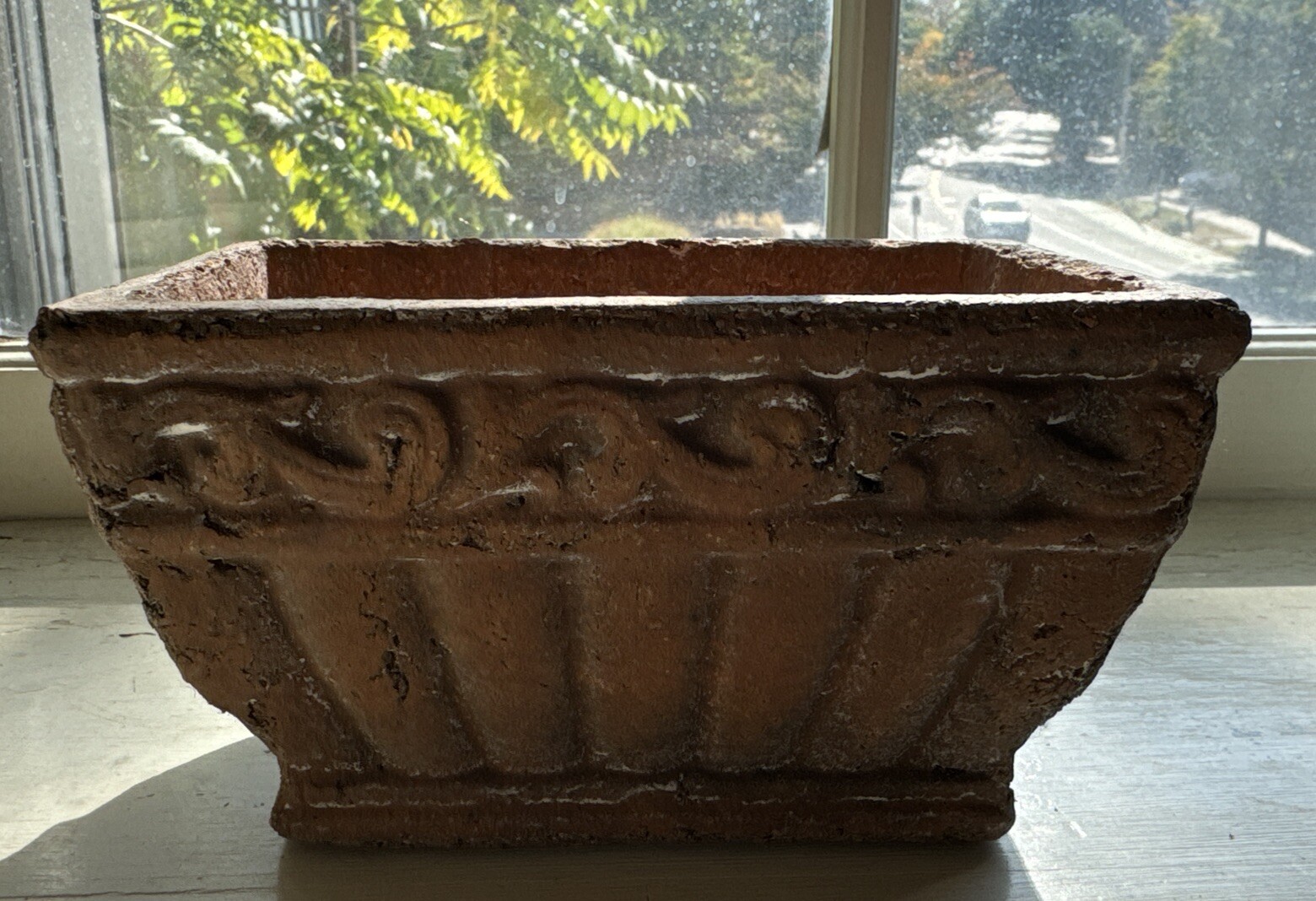 Early/mid 20th Century Italian Terracotta Planter, 16cm x 9cmx 11cm