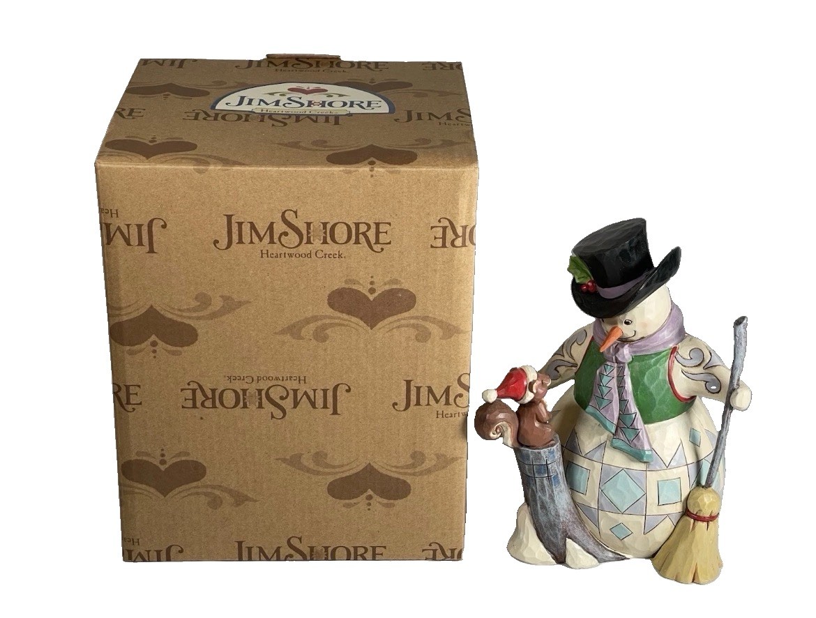 Jim Shore Fun and Frosty Friendship Snowman Squirrel 4050604 Heartwood Creek