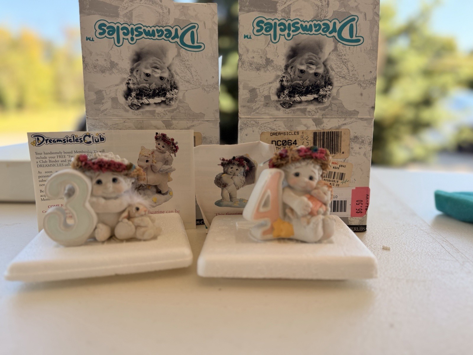 Lot Ox 2 Dreamsicles Birthday Figurines 3 & 4 1994 New In Original Packaging