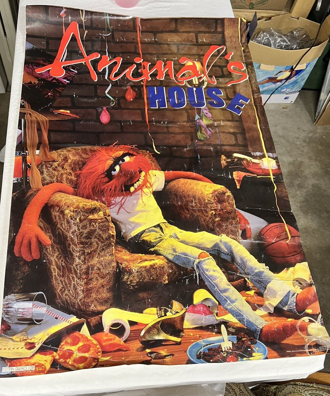 Authentic Vintage Late 70s Muppets Animal’s House Poster Very RARE