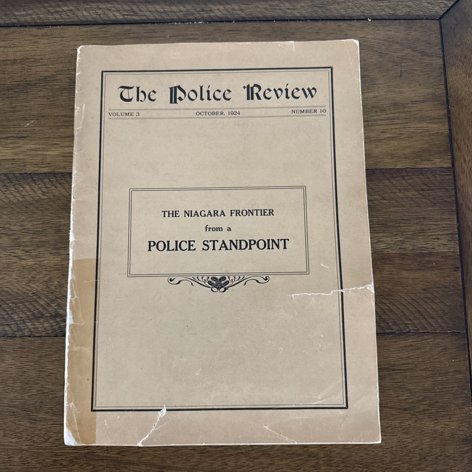 Vintage 1924 The Police Review Book Niagara Frontier from Police Standpoint