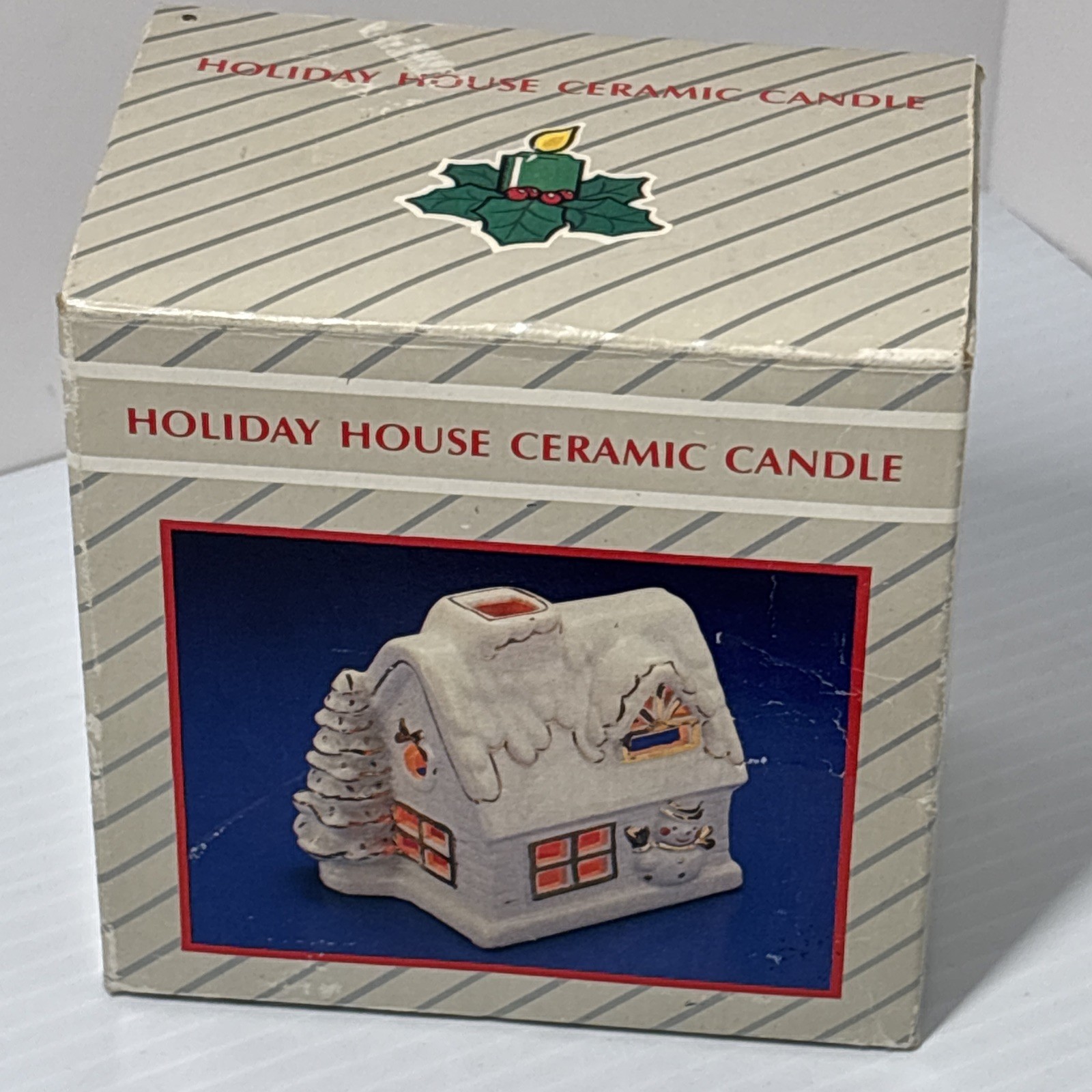 Vintage Jasco Holiday House Snowman Ceramic Candle TeaLight Holder 4.25H” #423 Vintage Jasco Holiday House Snowman Ceramic Candle TeaLight Holder 4.25H” #423