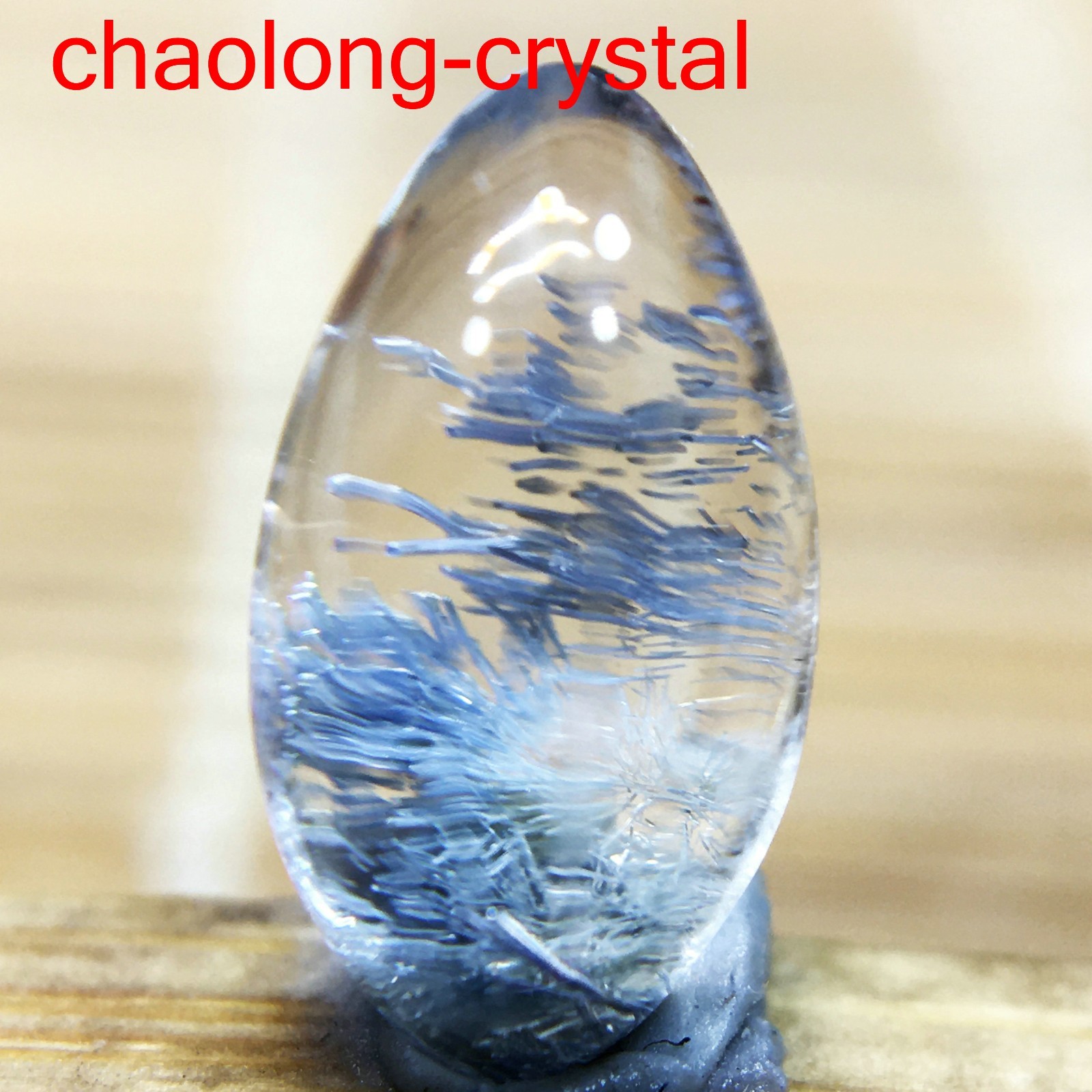 1.4Ct Very Rare NATURAL Beautiful Blue Dumortierite Quartz Crystal Pendant C812