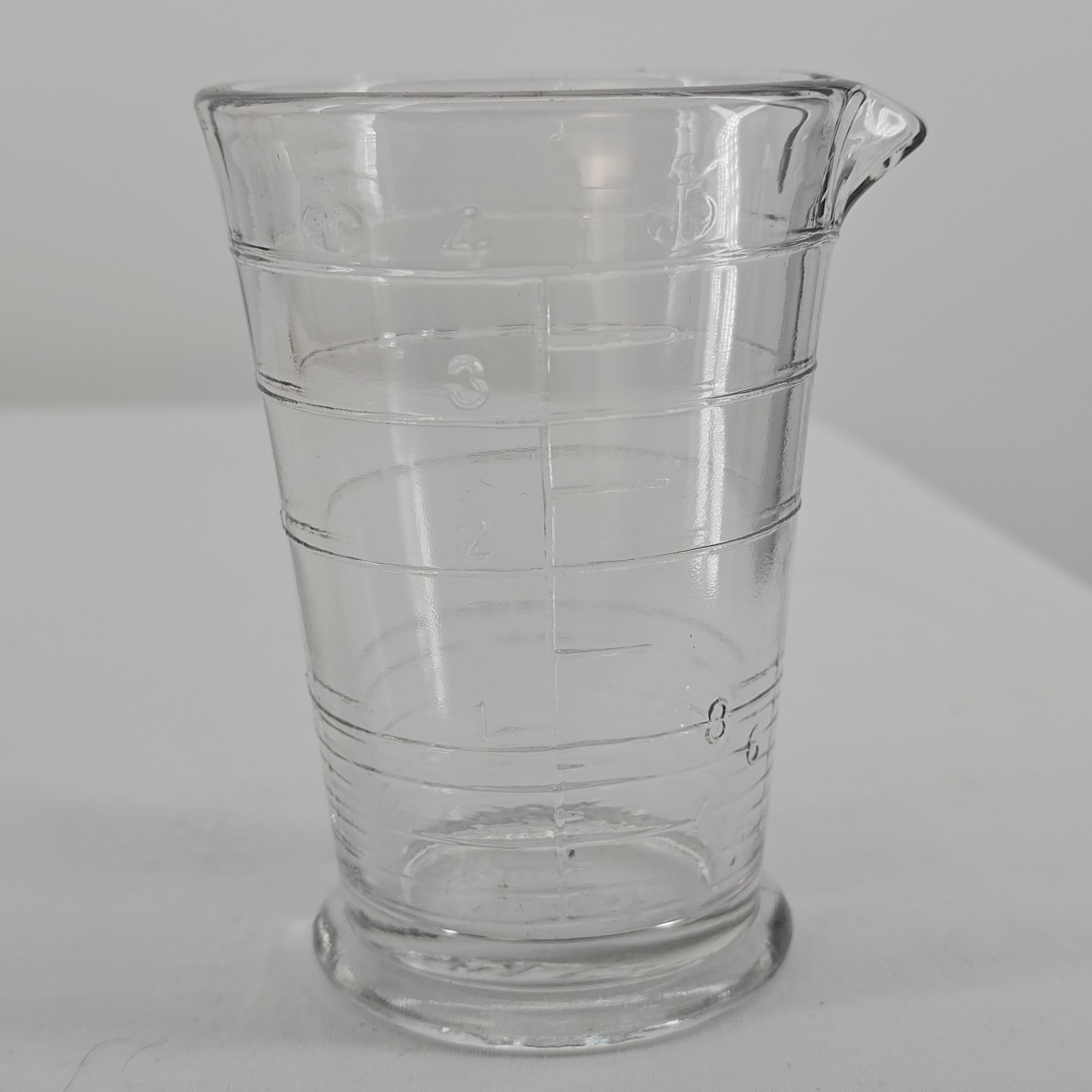 Vintage Realistic Glass 4oz. Measuring Beaker