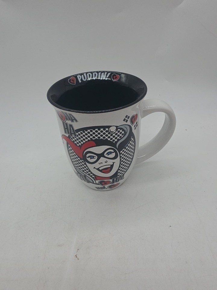 Harley Quin 16 oz Coffee Ceramic Mug Cup Dc Comics New Batman Joker Rare Soldout