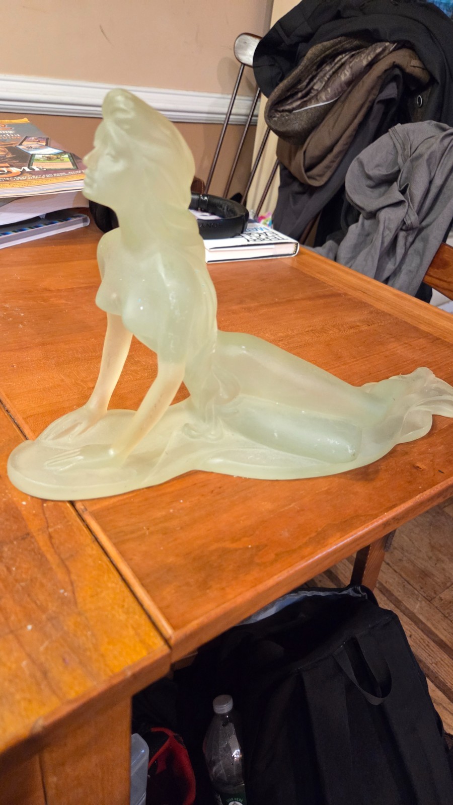Vintage Ronkonkoma Bohemia NY Frosted Lucite Nude Female Sculpture Mirage Vintage Ronkonkoma Bohemia NY Frosted Lucite Nude Female Sculpture Mirage