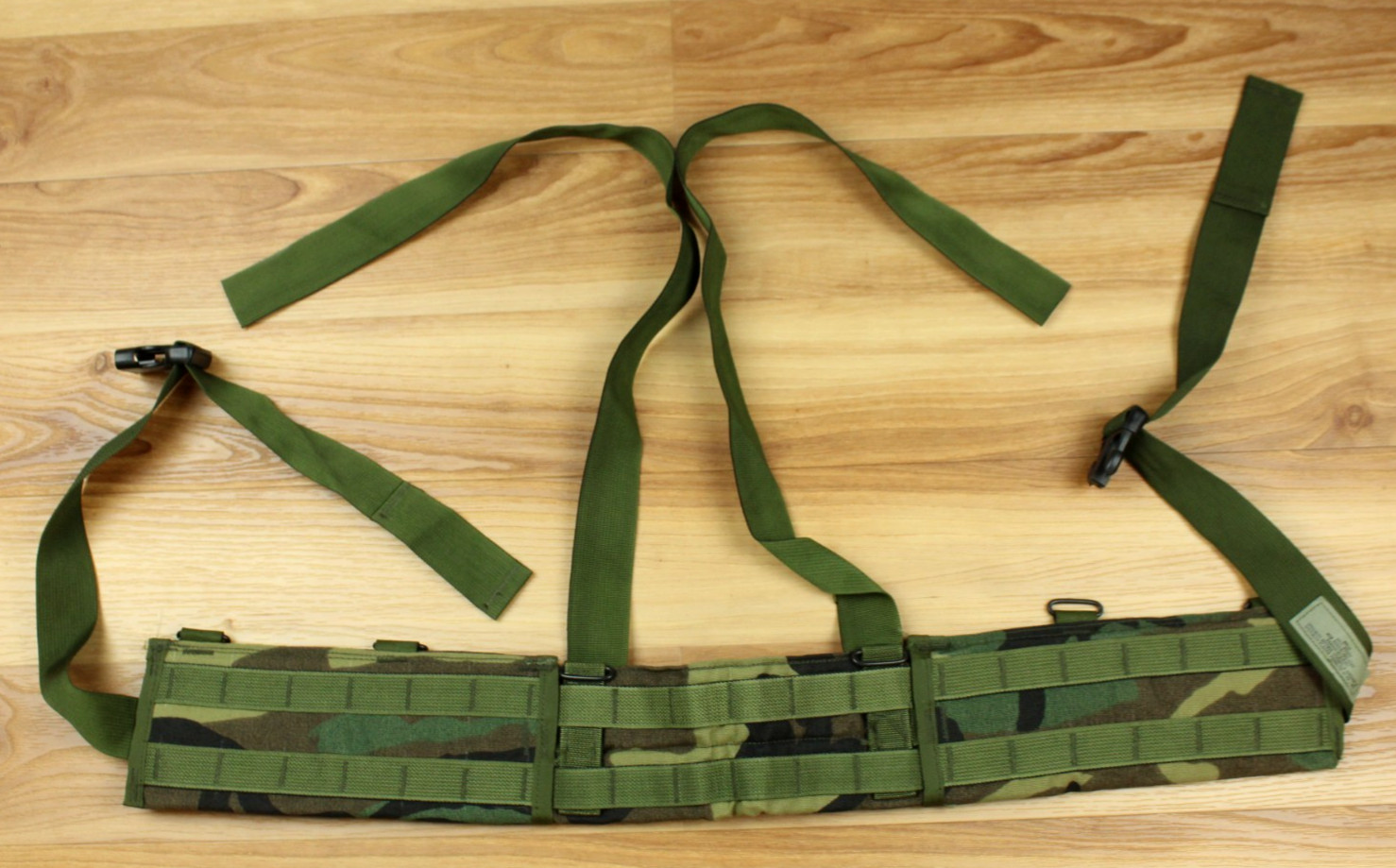 NOS Vintage 97' US Army Military SDS Molle Utility Belt M81 Woodland Camo