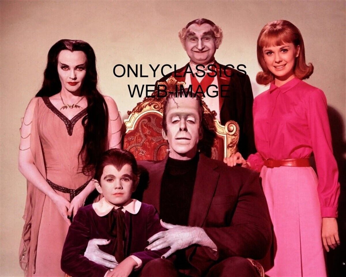 THE MUNSTERS TELEVISION SHOW 8X10 CAST PHOTO FRANKENSTEIN SCARY SPOOKY MONSTERS