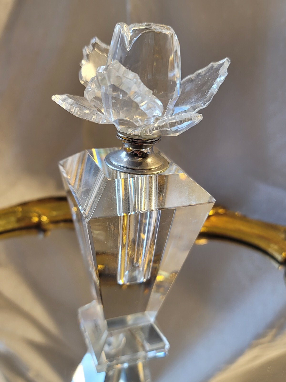 Shannon Godinger Crystal Rose Perfume Bottle 7\