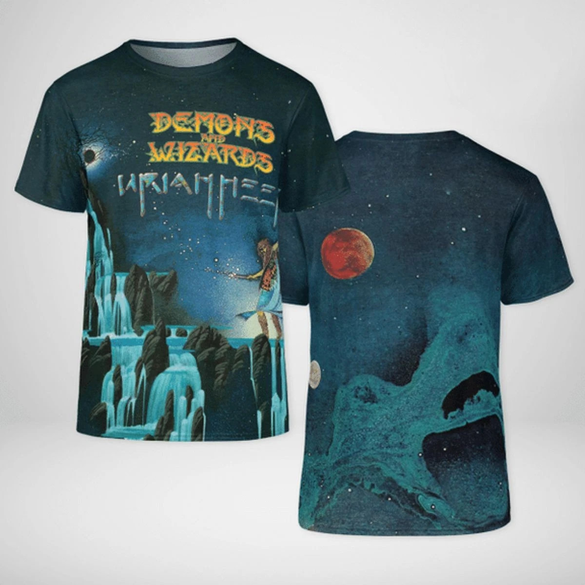 NEW Uriah Heep Demons And Wizards Album 3D T Shirt NP378