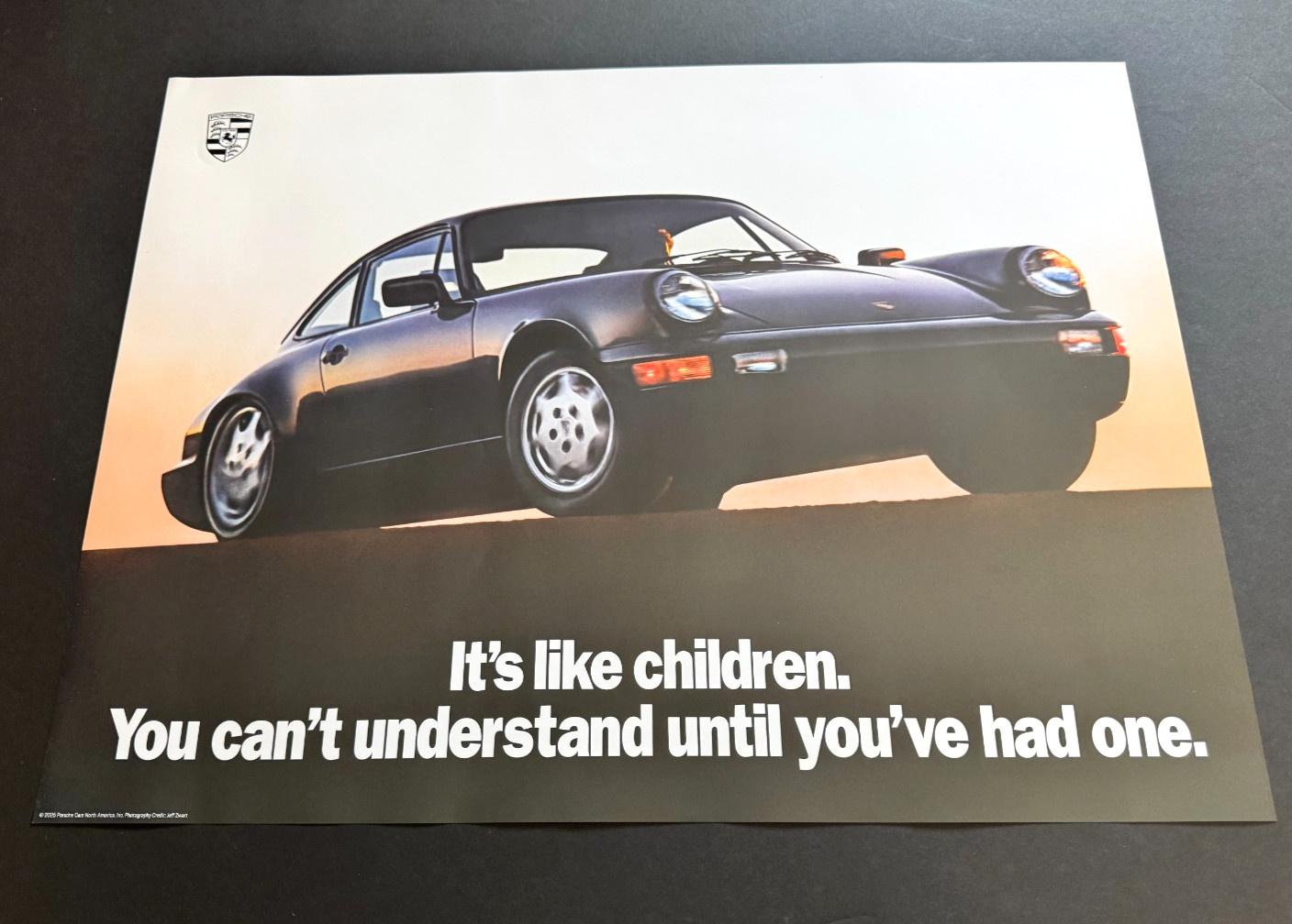 Official Porsche 911 Showroom Poster (It's like children) Official Porsche 911 Showroom Poster (It's like children)