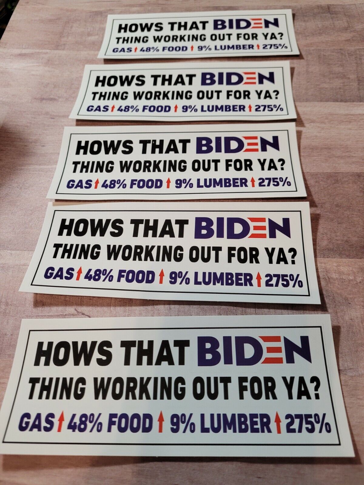 20 pack How is that Biden Thing Working Out For You Sticker Pack