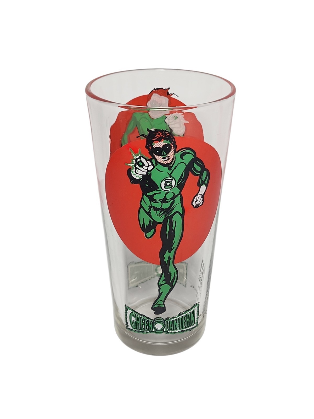 Vintage 1976 Pepsi Super Series Green Lantern Drinking Glass D.C. Comics Clean Vintage 1976 Pepsi Super Series Green Lantern Drinking Glass D.C. Comics Clean