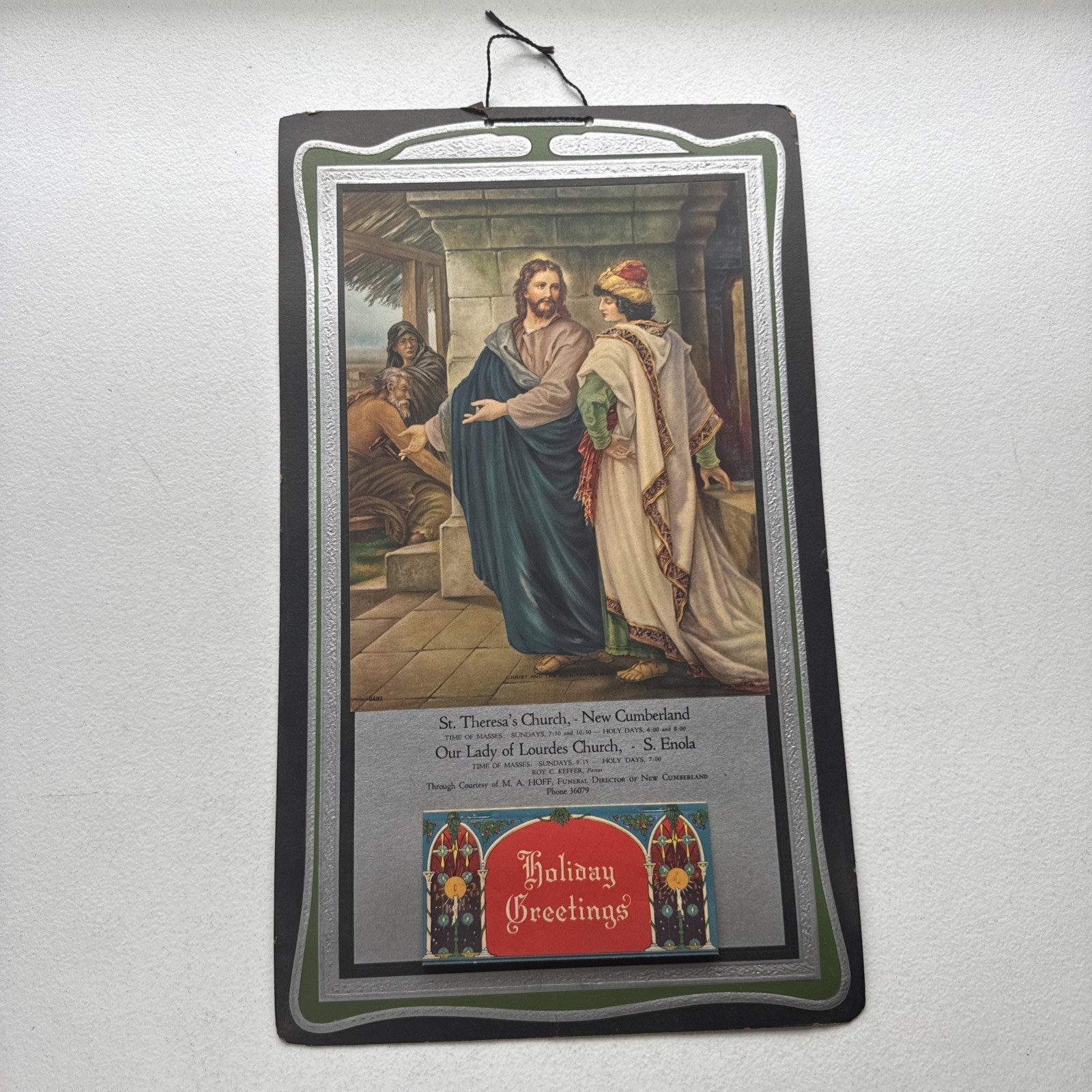 1934 M. A. Hoff Funeral Director New Cumberland, PA Vintage Catholic Calendar 1934 M. A. Hoff Funeral Director New Cumberland, PA Vintage Catholic Calendar