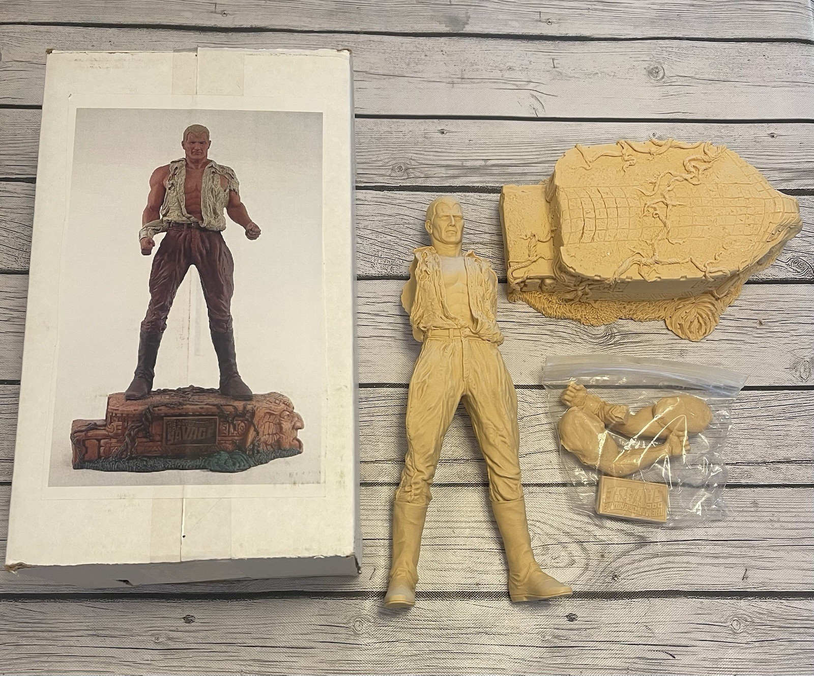 DOC SAVAGE STATUE ‘The Doc Savage’ - Brand New Never Assembled - Rare