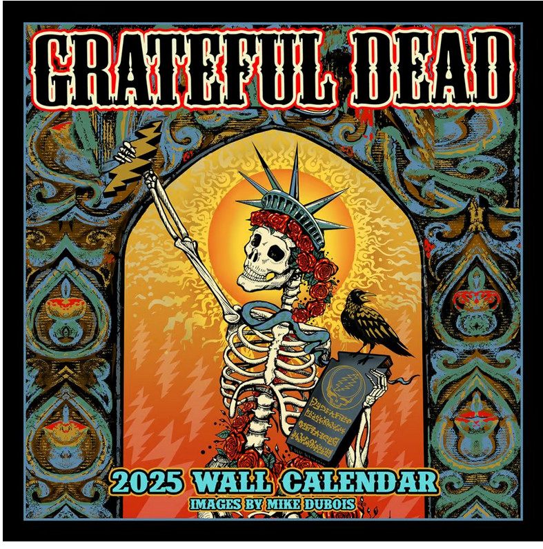 Grateful Dead 2025 Wall Calendar, New Sealed