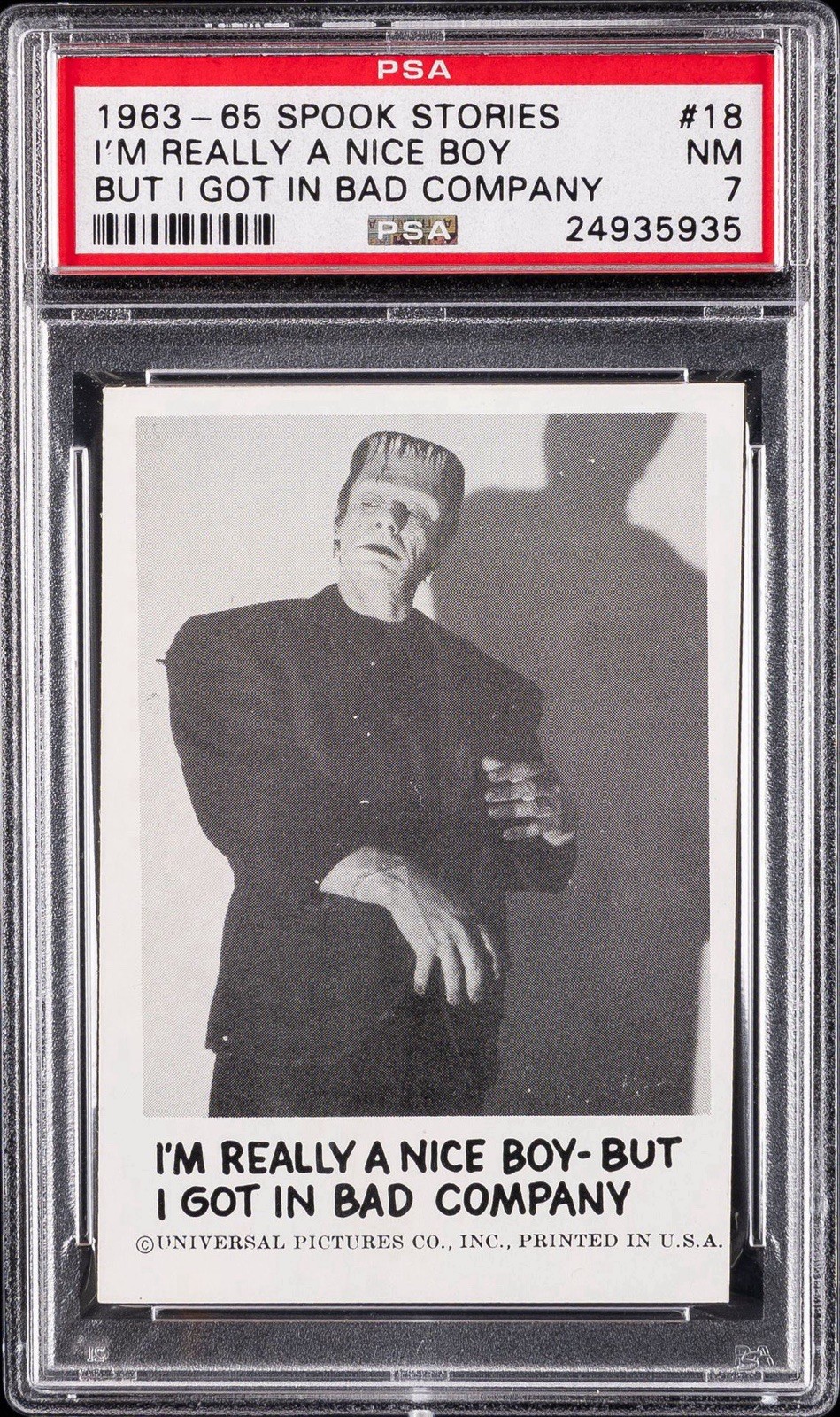 FRANKENSTEIN MONSTER ROOKIE RC #18 PSA 7 Lowest # 😱🤯