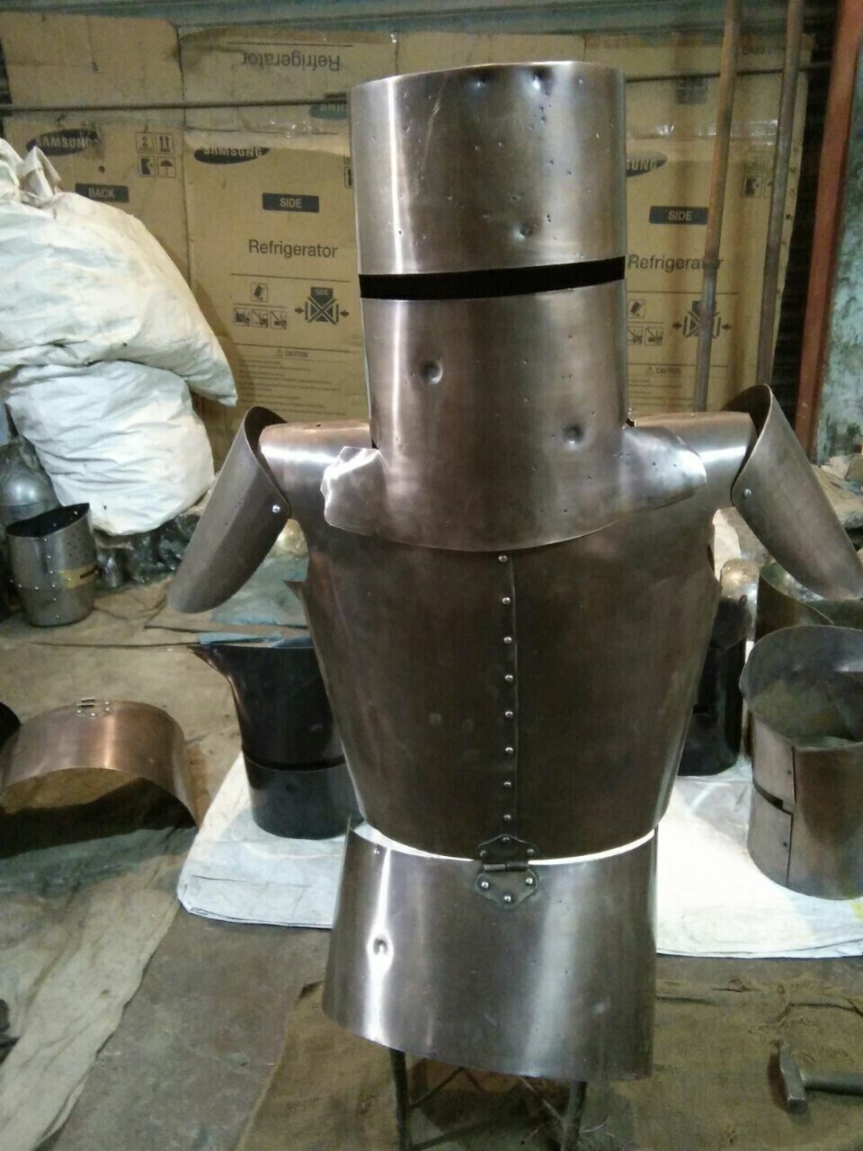 Ned Kelly Armor Suit Medieval kelly Armor Suit Replica Spartan Helmet