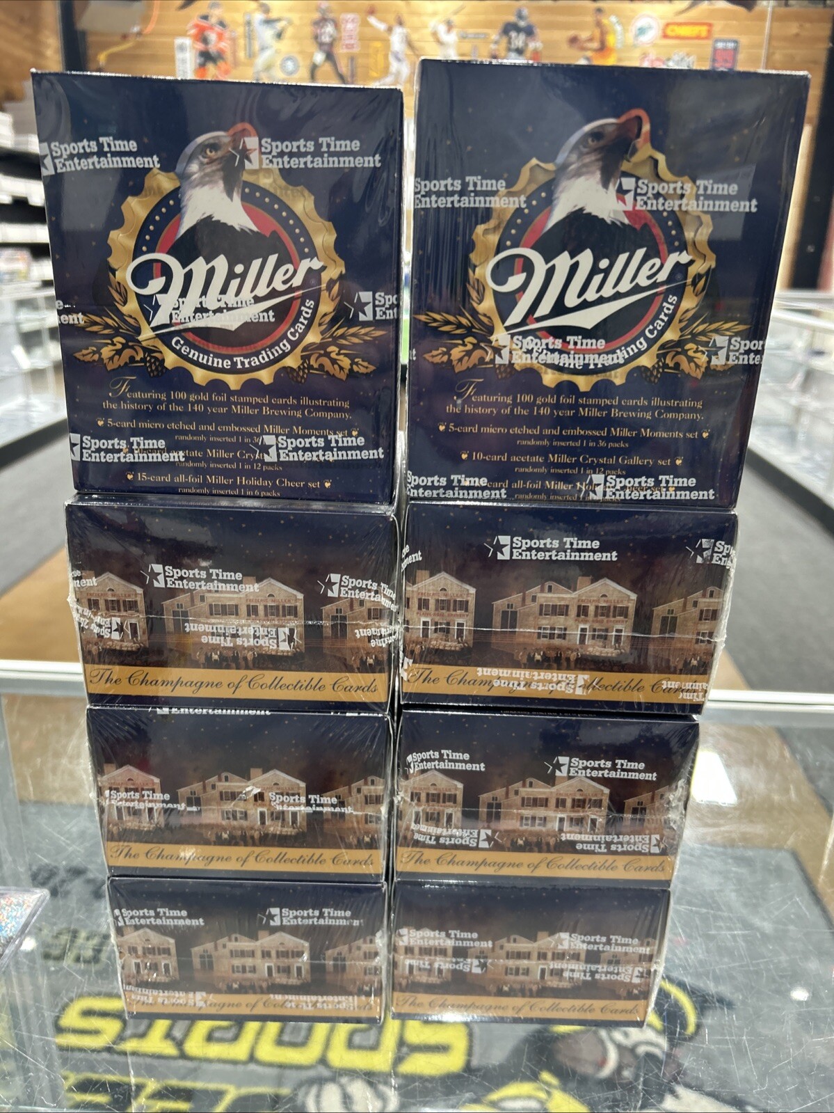 1995 Sportstime Miller Genuine Brewing Trading Cards X8 Box Factory Sealed Lot