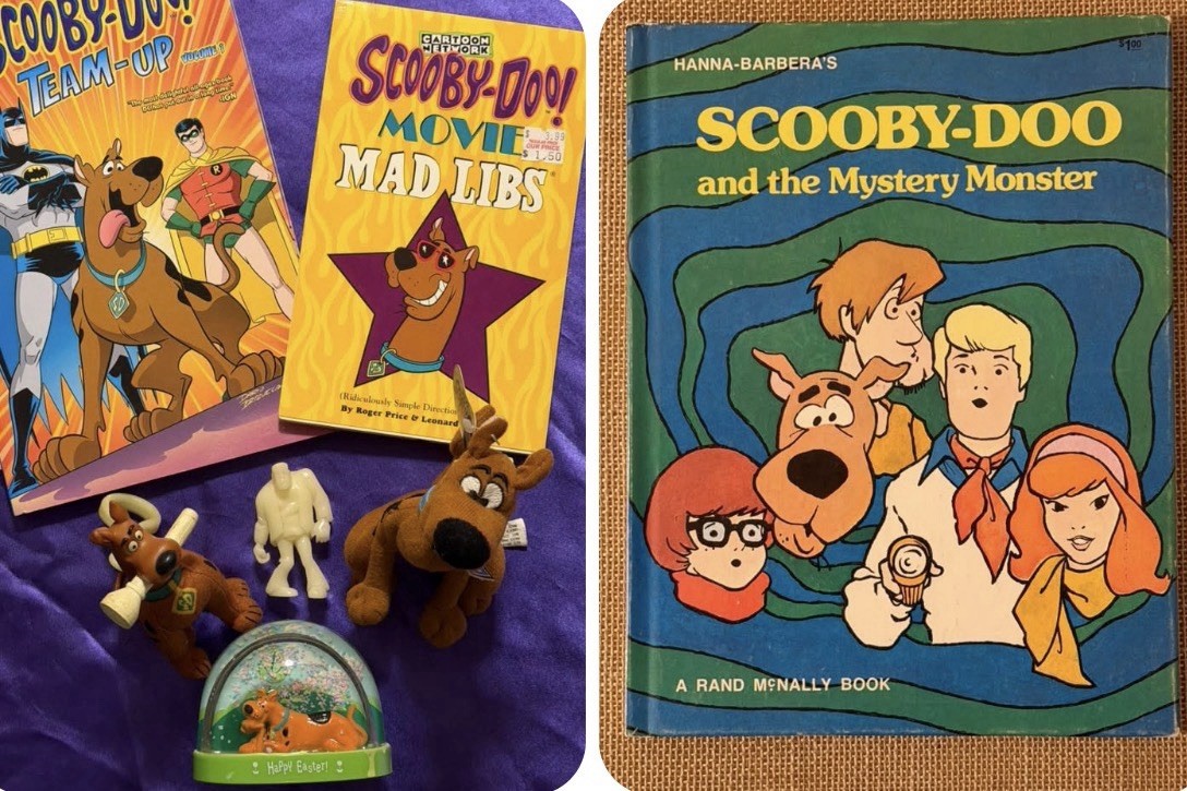 SCOOBY-DOO LOT - SCOOBY-DOO SNOW GLOBE - SCOOBY DOO MAD LIBS - 1999 GLOW MONSTER