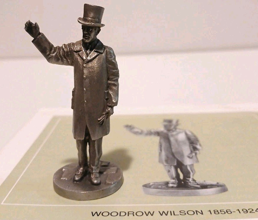 Vintage Woodrow Wilson 1983 NHS  Fine Pewter Figurine 2.25\