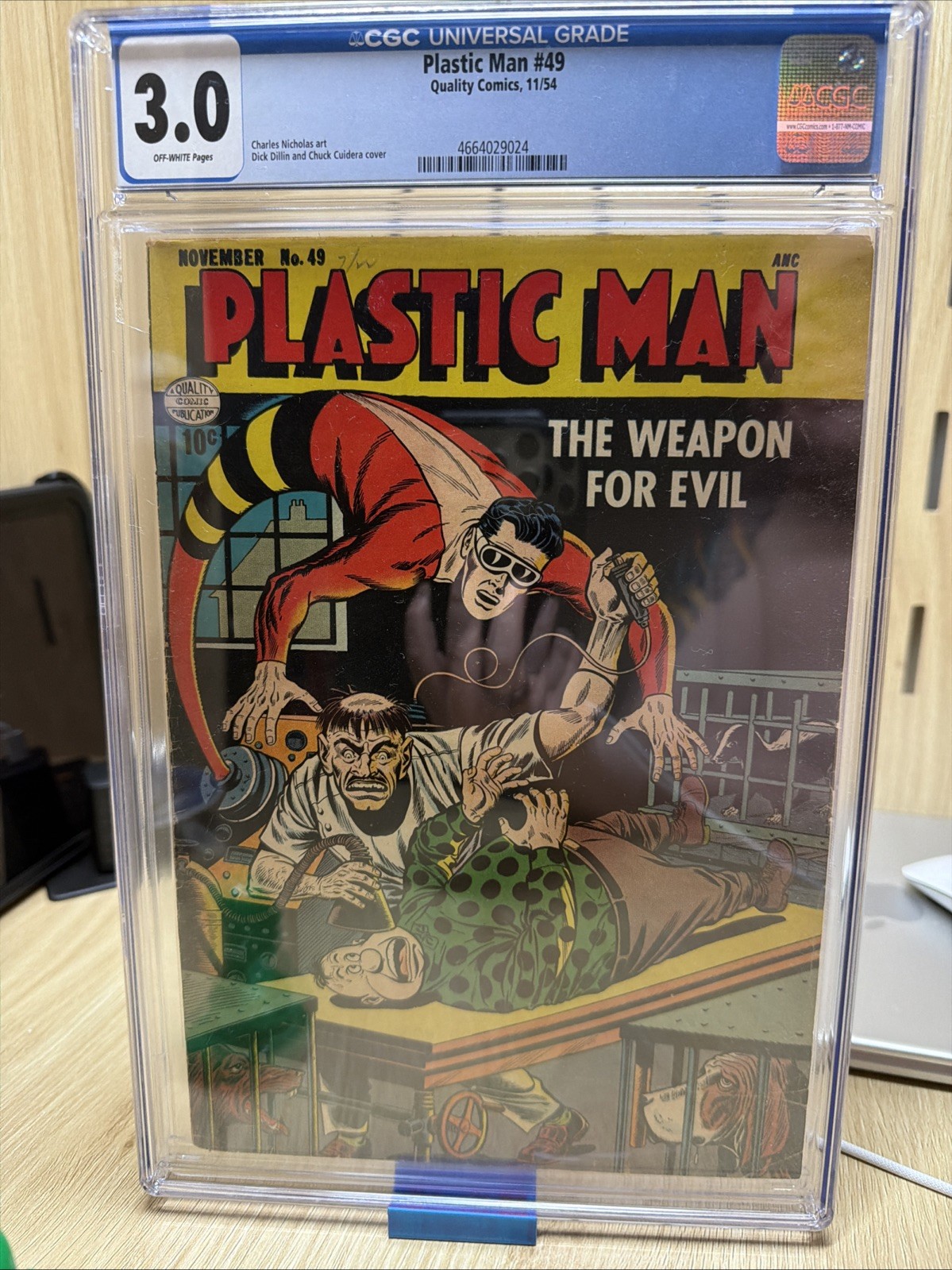 Plastic Man #49 (Quality Comics November 1954) Cgc 3.0 Plastic Man #49 (Quality Comics November 1954) Cgc 3.0
